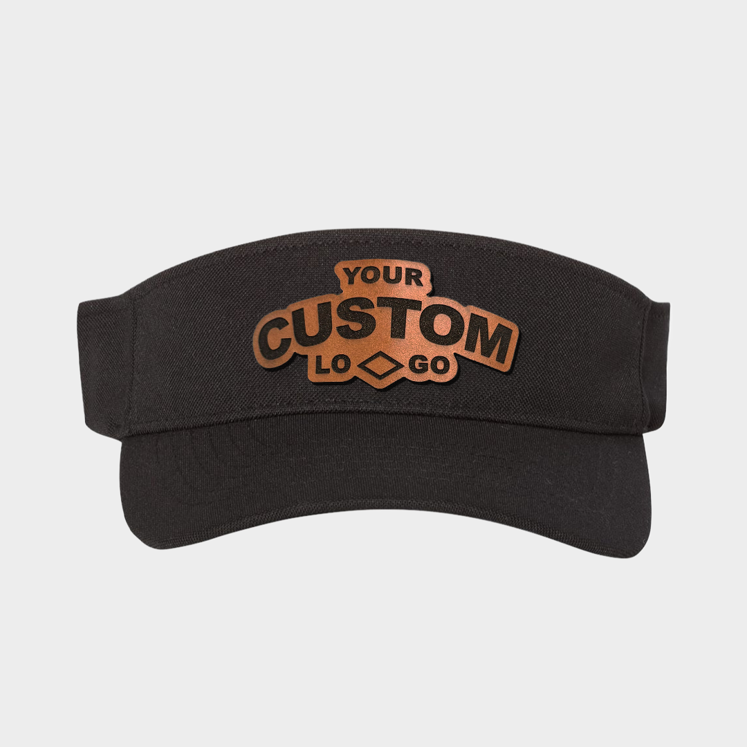 Custom Leather Patch Visor - Flexfit 110