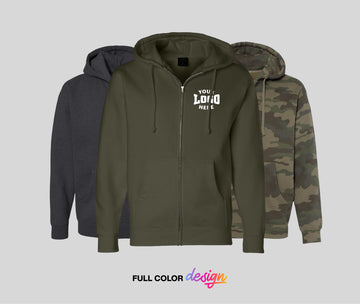 Custom Heavyweight Full-Zip Hooded Sweatshirt - IND4000Z