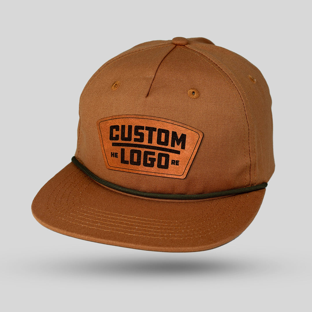 Custom Leather Patch Legacy Trucker Hat