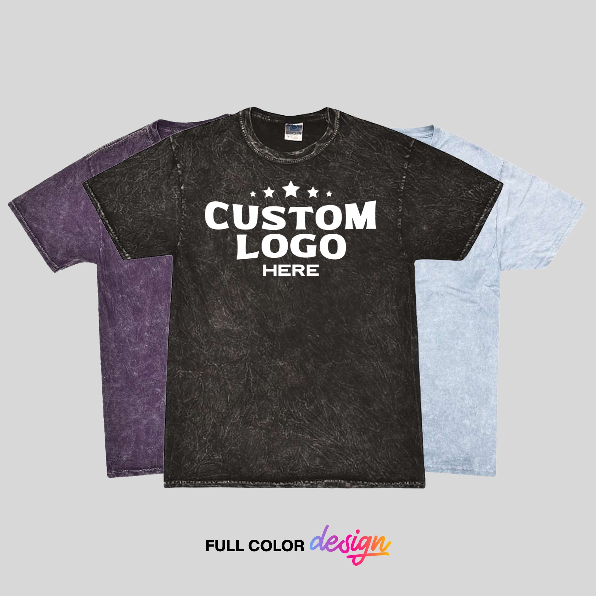 Custom Mineral Wash T-Shirt - Colortone 1300