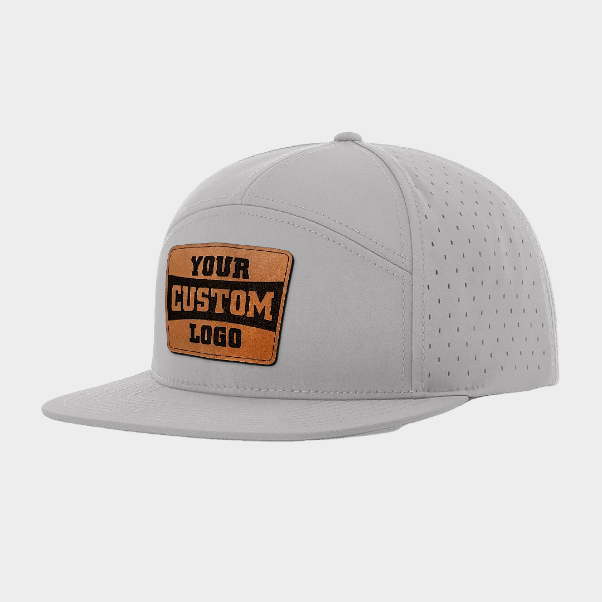 Custom Leather Patch Trucker Hat - Richardson 169