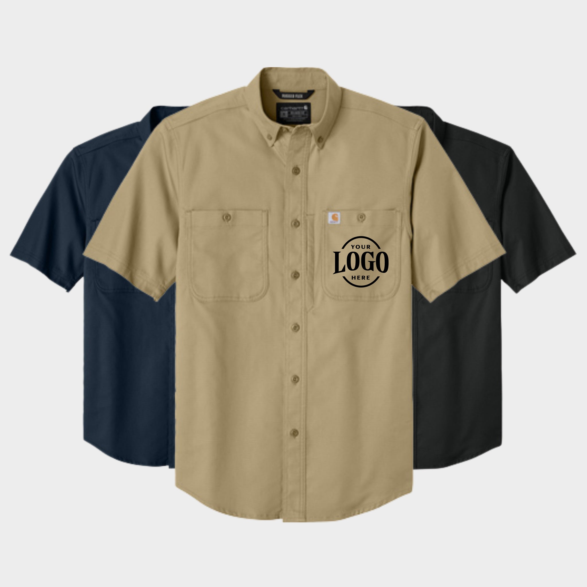 (・○・。)  Custom Rugged Professional™ Series Short Sleeve Shirt - Carhartt® CT10