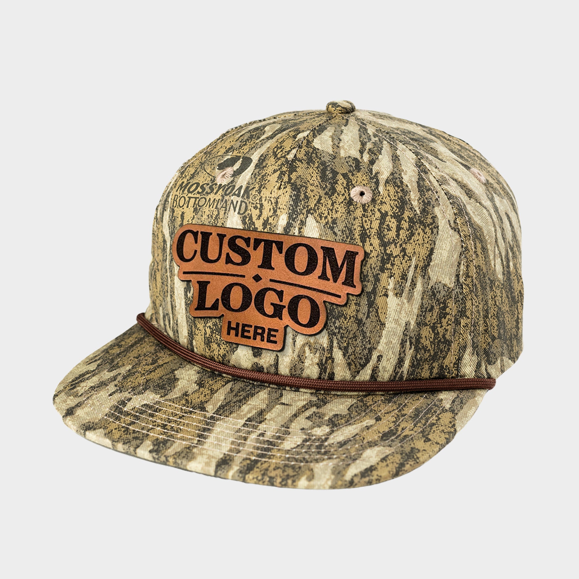 Custom Leather Patch Goat Rope Hats - Mossy Oak & Old's Cool Styles -