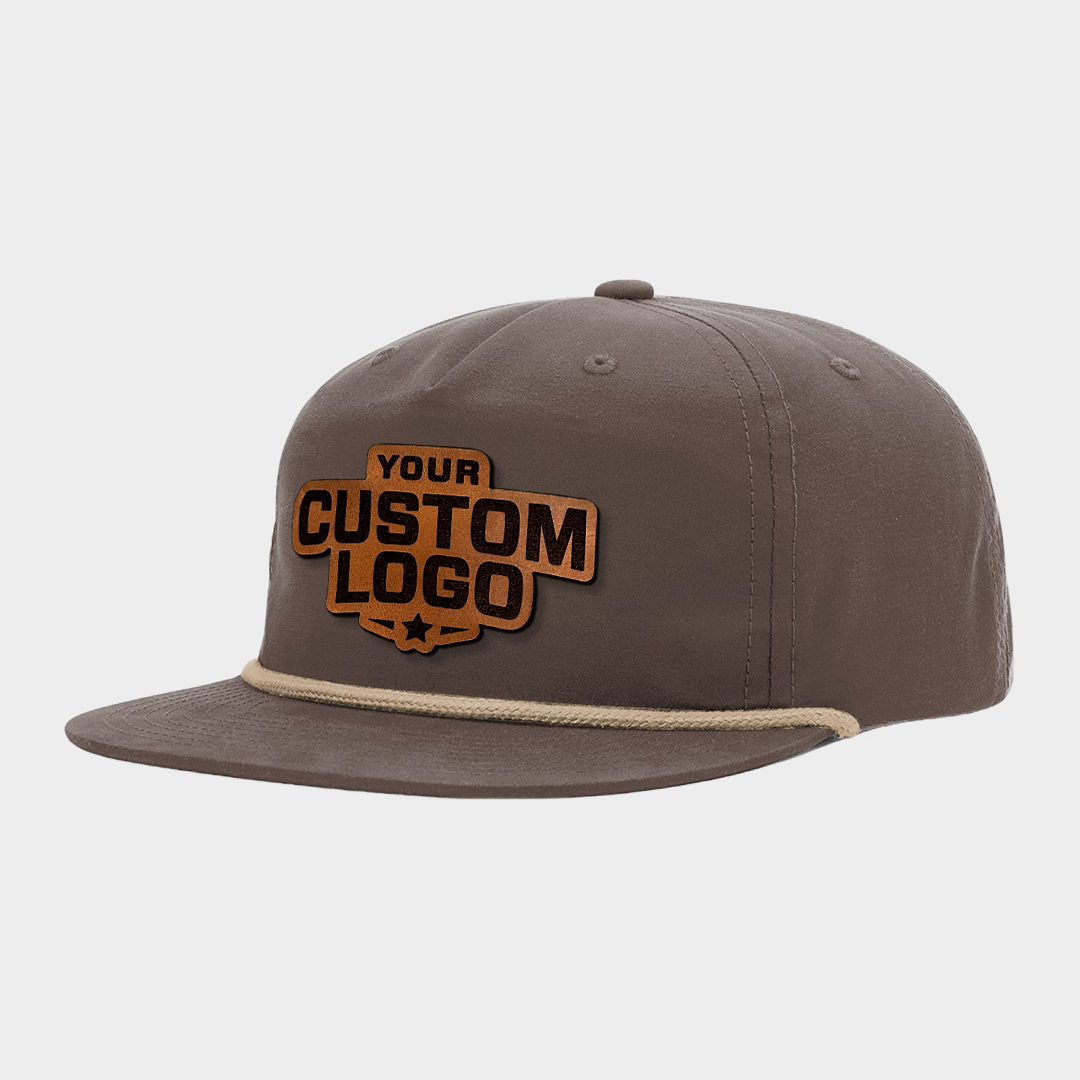 Custom Leather Patch Rope Hat - Richardson 256 UMPQUA