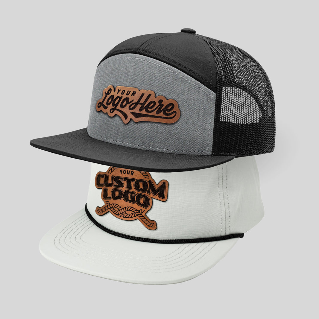 Custom Leather Patch Rope Hat with Printed Underbill - Travis Luther A