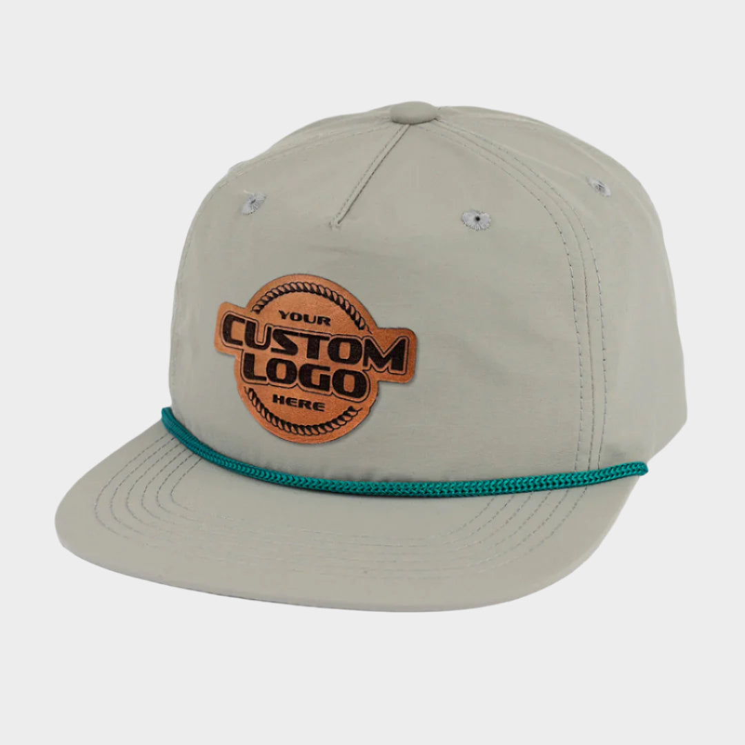 Custom Leather Patch Rope Hat