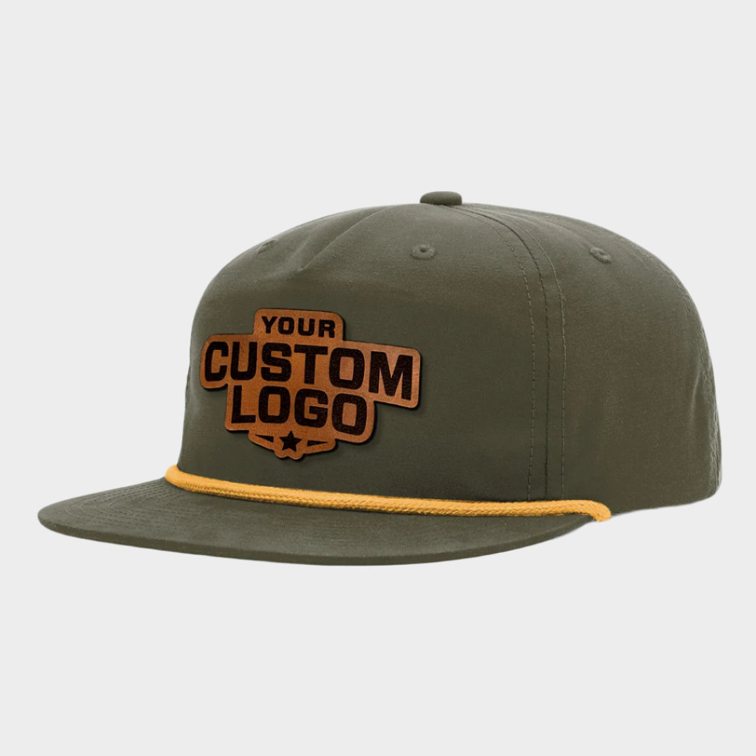 Custom Leather Patch Rope Hat Richardson 256 UMPQUA
